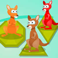 Kangaroo Hop Shapes Icon